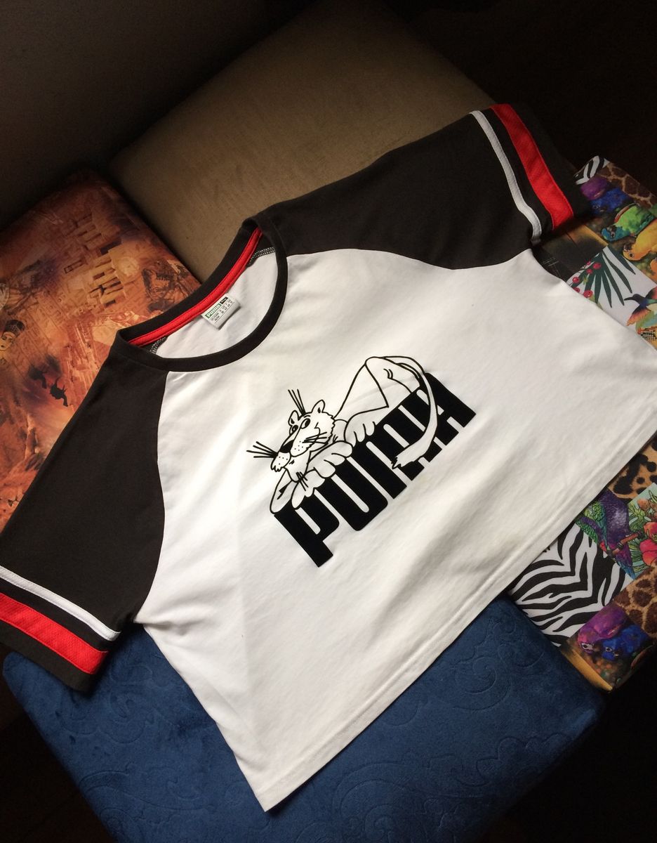 camiseta cropped puma