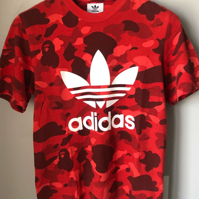 Camiseta adidas x bape fashion