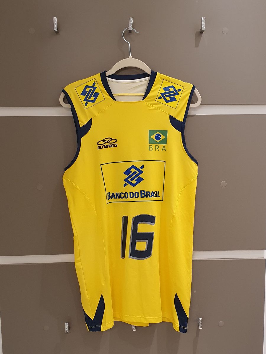 Camisa Seleção Brasileiro Volei Cbv Voley Tamanho P Adulto, Camiseta  Masculina Olympikus Nunca Usado 87315050