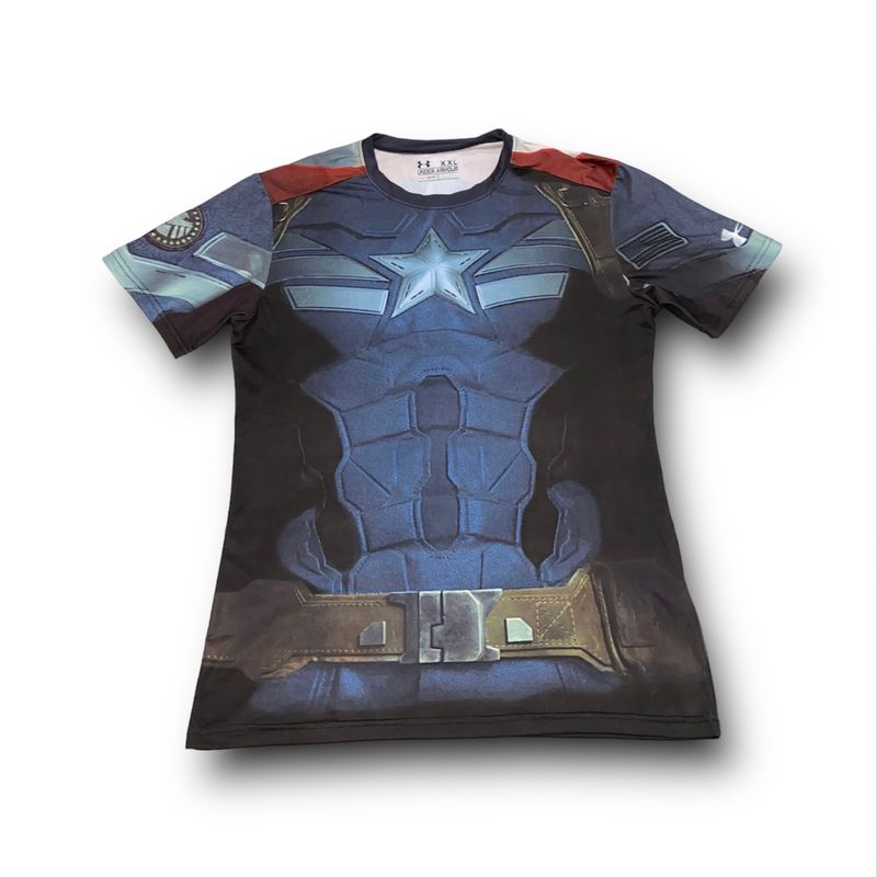 Camiseta under cheap armour captain america