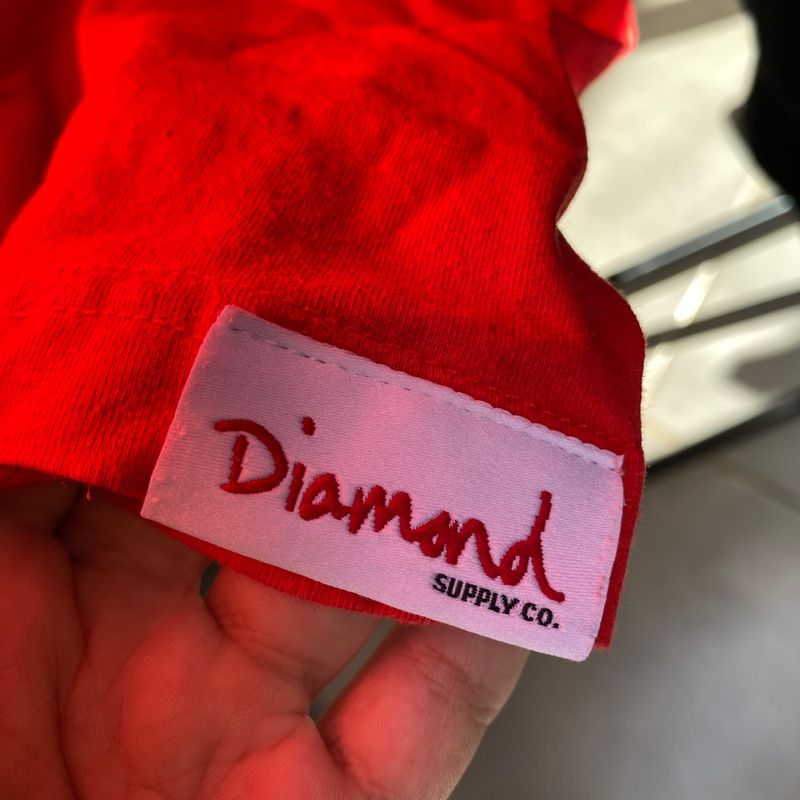 Diamond supply sale co red hoodie