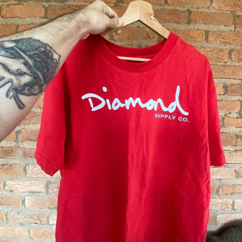 Diamond supply best sale co red shirt