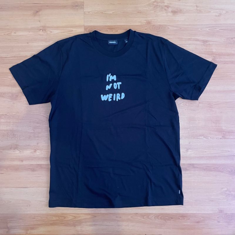 Diesel im not weird t shirt clearance