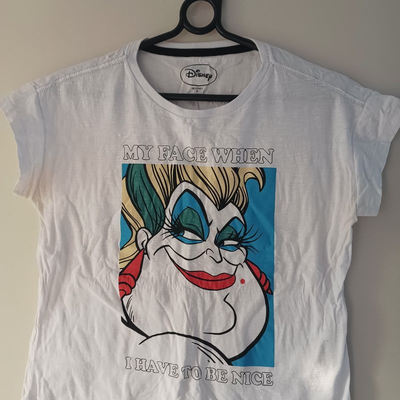 Camiseta Disney Ursula Camiseta Feminina Disney Usado 74172759