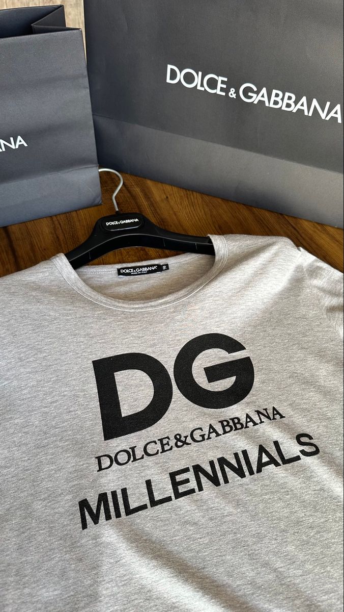 トップス 00s dolce&gabbana grey message l/s Camiseta Dolce Gabbana Original Cinza | Dolce & Gabbana Nunca