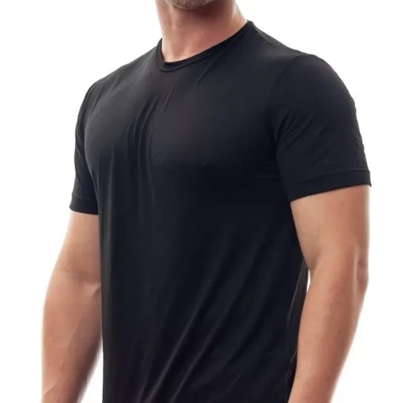 Camiseta Dry Fit Masculina Lisa 100% Poliéster para Exercícios Na Academia  Tamanhos Gg e G Preta Camisa Masculina Dry Fit Nunca Usado 111757923