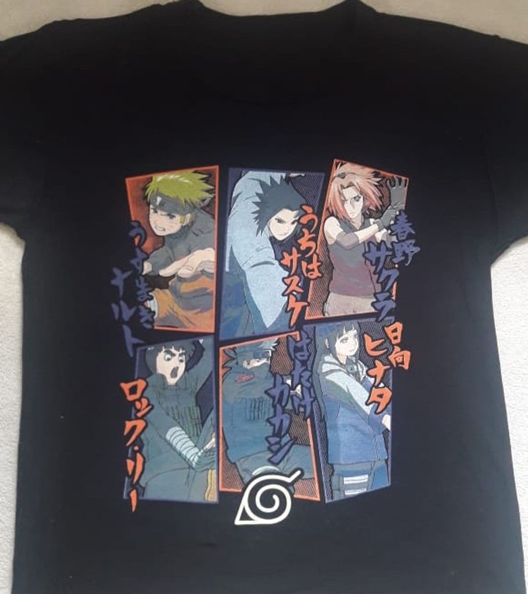 Camiseta naruto simbolo akatsuki