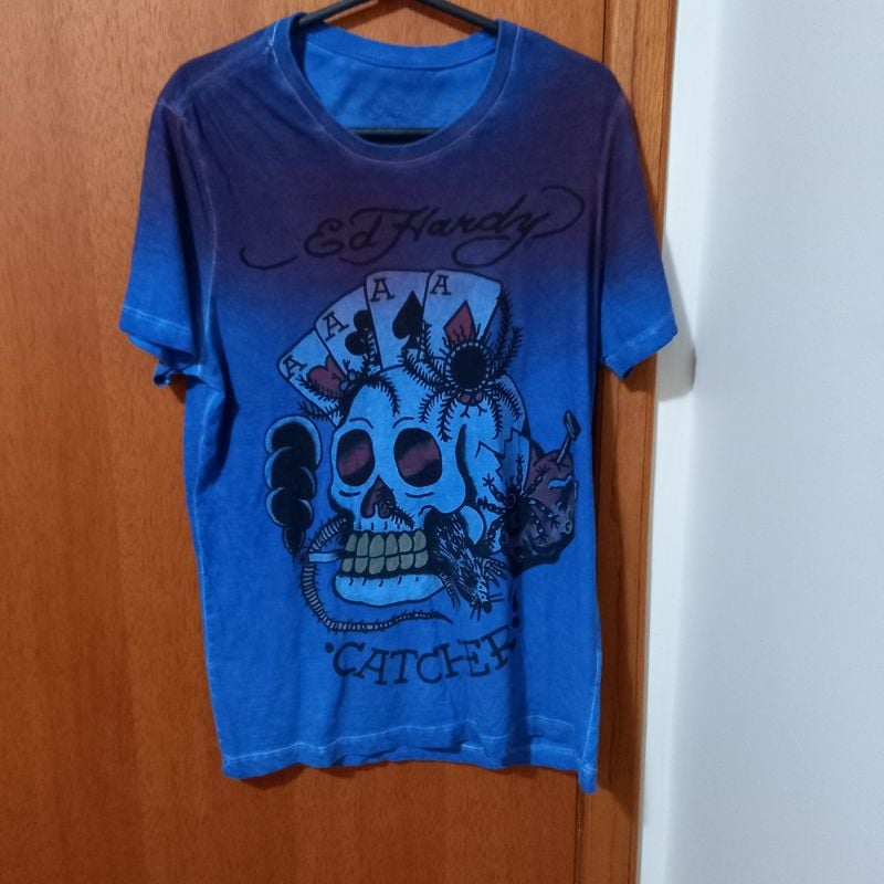 Camiseta Ed Hardy Masculina Barata Rarapromoção M | Camiseta Ed Hardy Usado 57709078 | enjoei