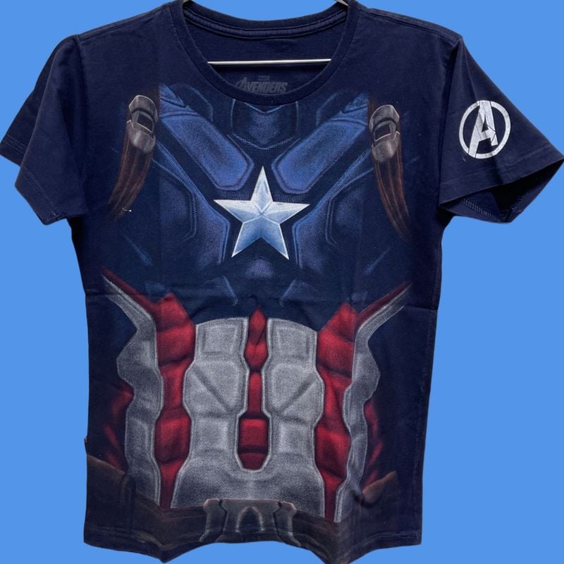 Camiseta em Malha Capitão América da Marca Piticas Roupa Infantil para  Menino Piticas Usado 74623863 enjoei