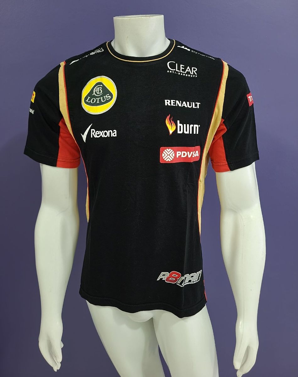 Camiseta Equipe Lotus Formula 1 | Camisa Masculina Lotus Formula 1 ...