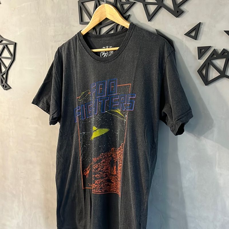 Foo Fighters Tシャツ レア Camiseta Estimada Foo Fighters Violeta Rock | Foo Fighters Usado
