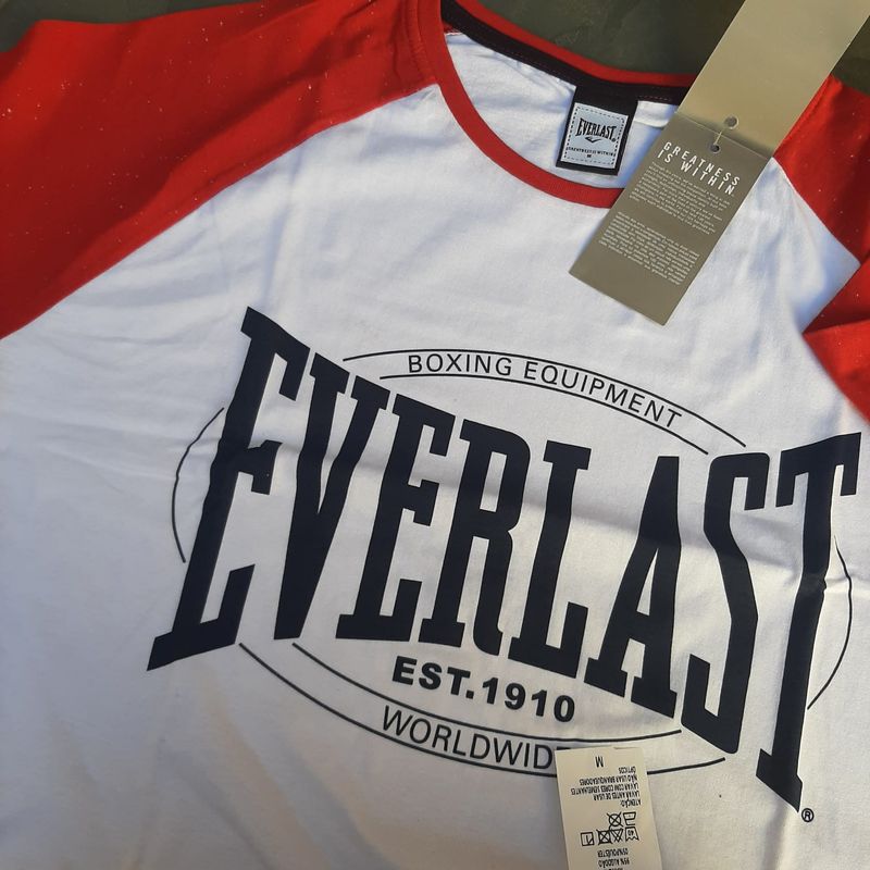 Camiseta Everlast Logo Lines Masculina - Preto