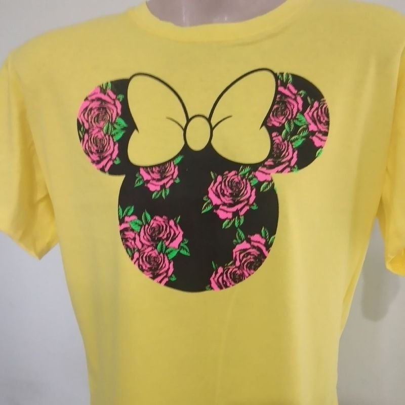 Camiseta Blusa Feminina T-Shirt Premium Desenho Minnie Algodão para O Dia  Dia Tamanho M Novo, Camiseta Feminina Nunca Usado 90765265