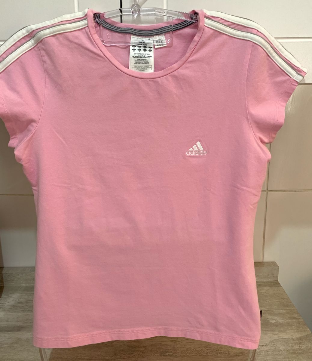 camiseta adidas rosa claro