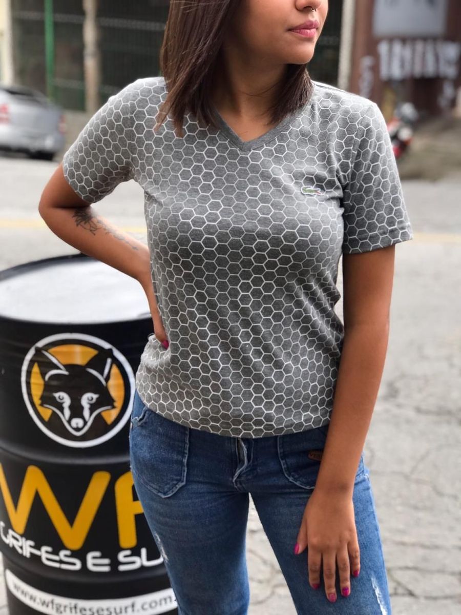 camisa lacoste colmeia