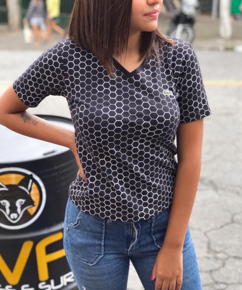camisas lacoste feminina