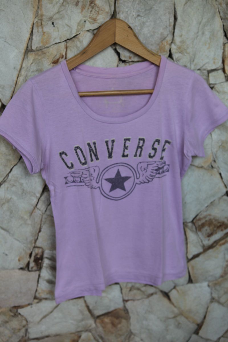 camiseta converse feminina