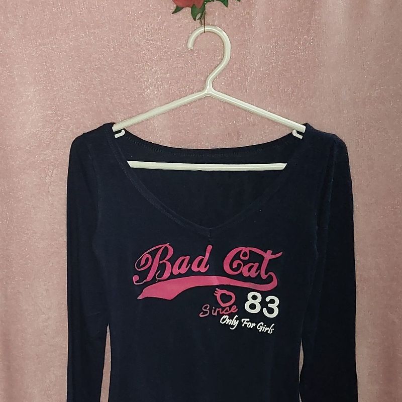 Camiseta Listrada Bad Cat, Comprar Moda Infantil