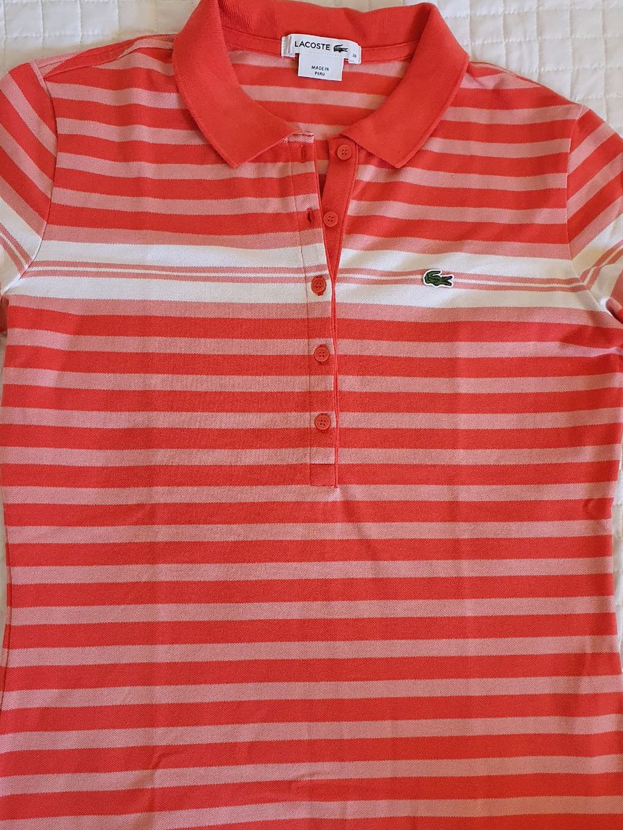 camisa lacoste original feminina