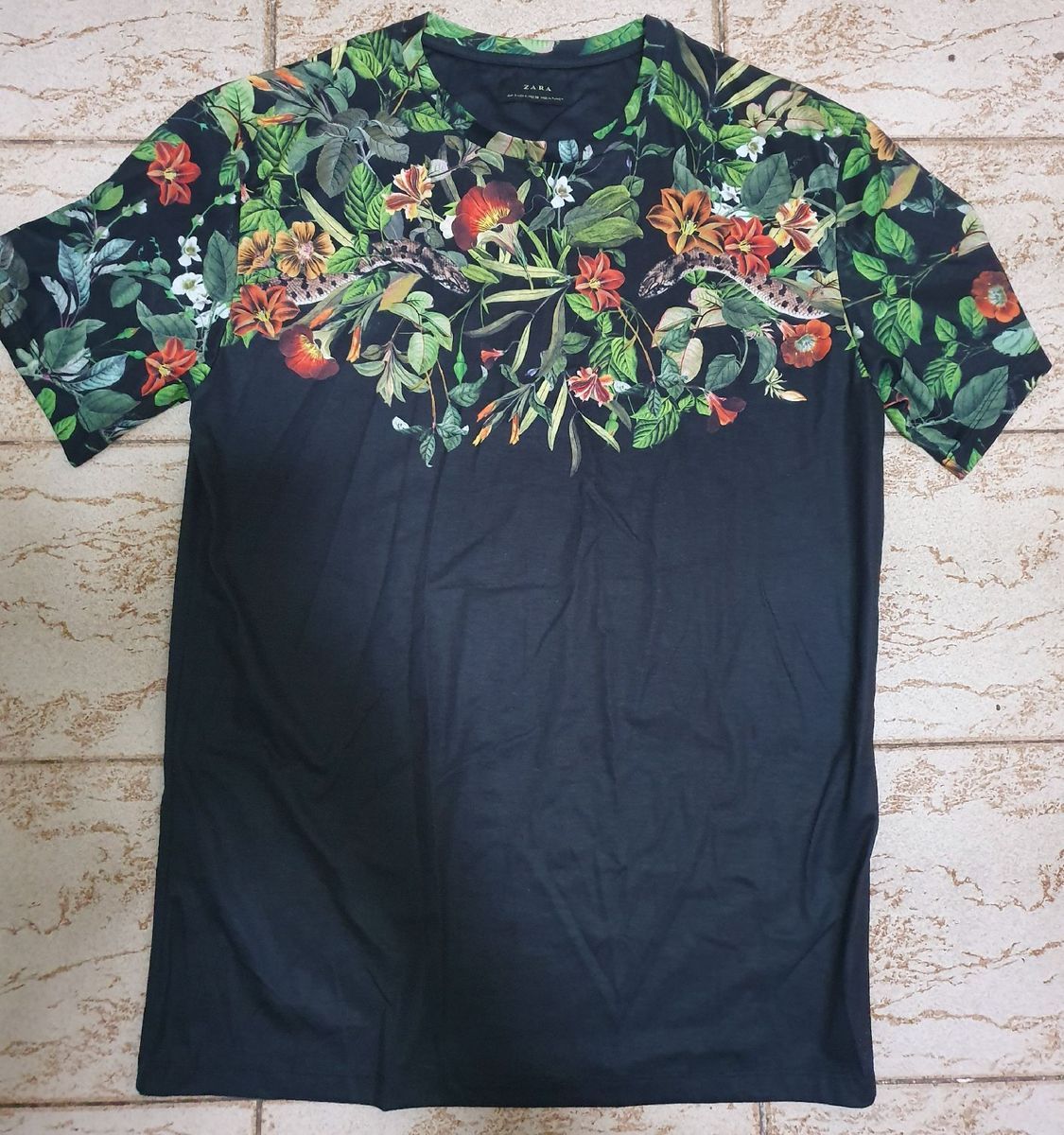 camisa florida zara