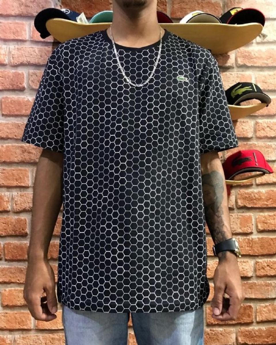 camisa lacoste colmeia