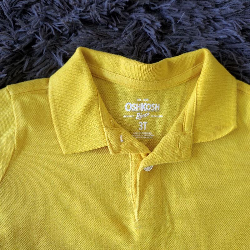 Camiseta Gola Polo Amarela Oshkosh Anos Oshkosh Usado