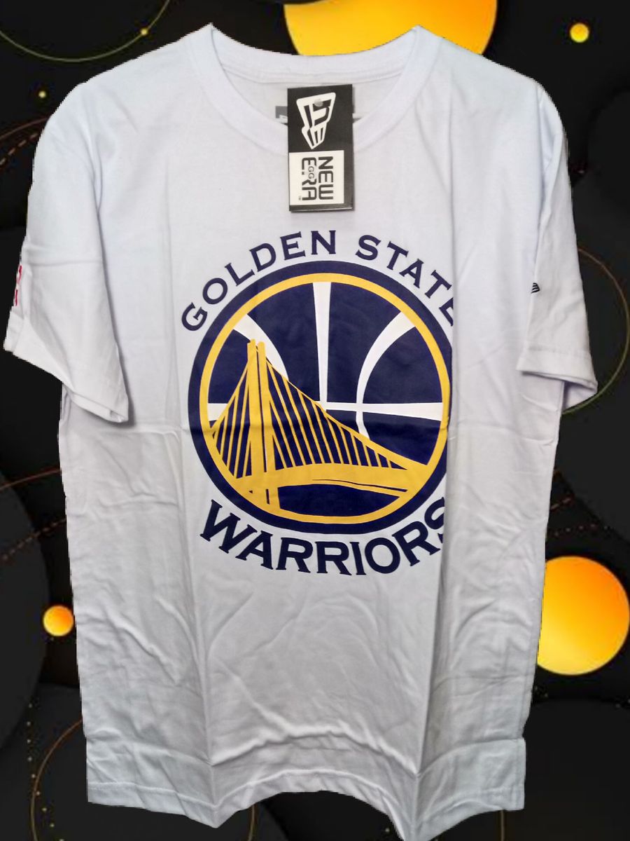 Camiseta Golden State Warriors Branca Tm Gg | Camiseta Masculina Golden