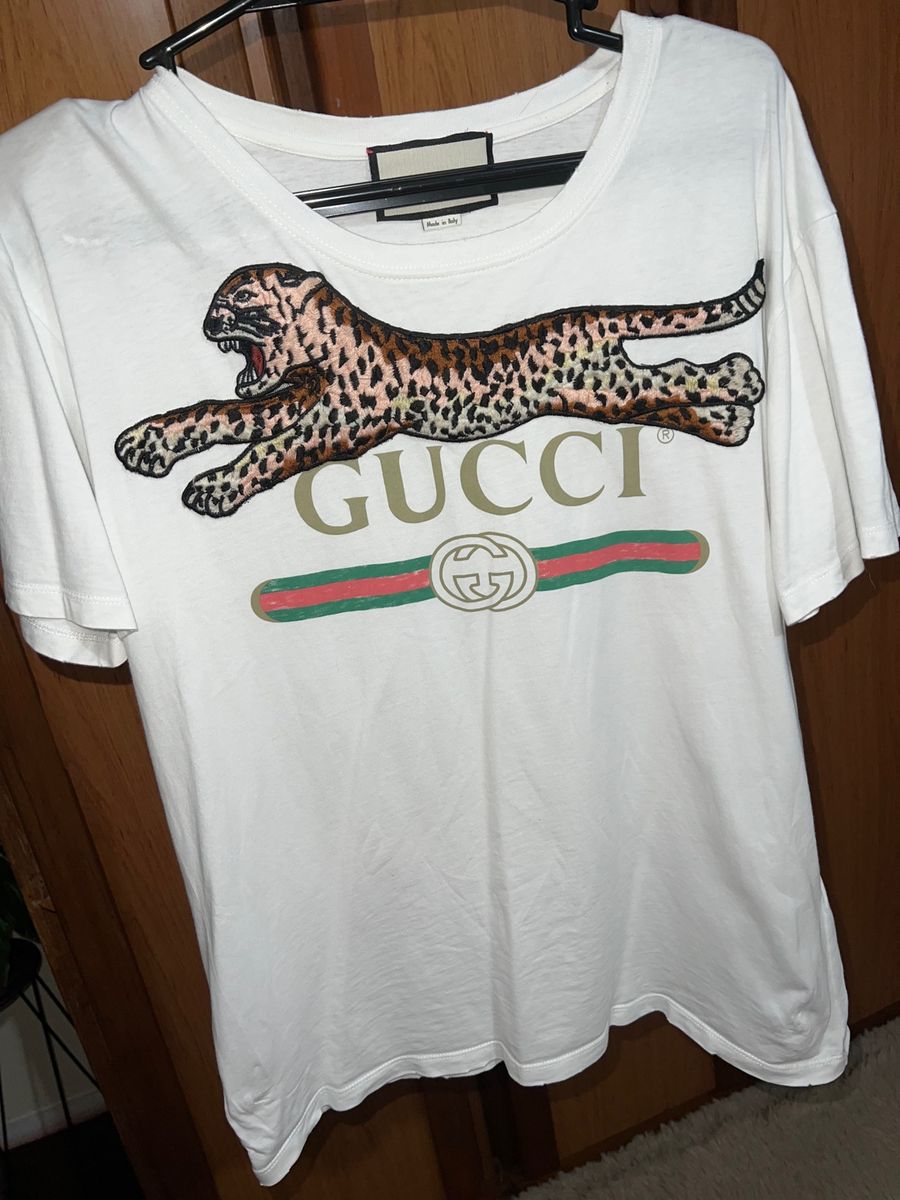 Camiseta 2025 gucci leopardo