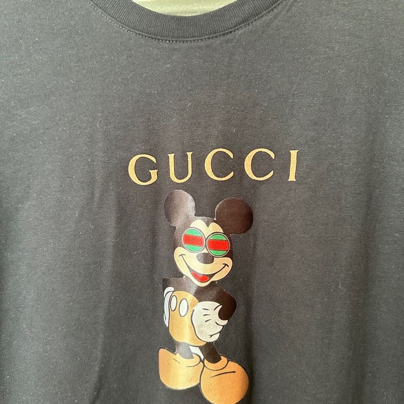 Camiseta Gucci Mickey Camiseta Masculina Gucci Nunca Usado