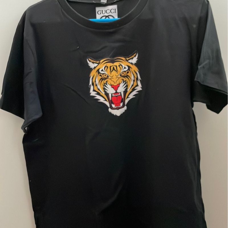 Gucci Tigre Preta | Camiseta Gucci Usado 81495906 | enjoei