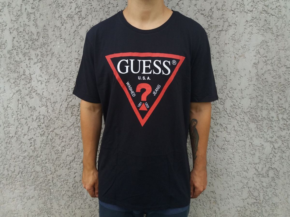 guess jeans camiseta listrada