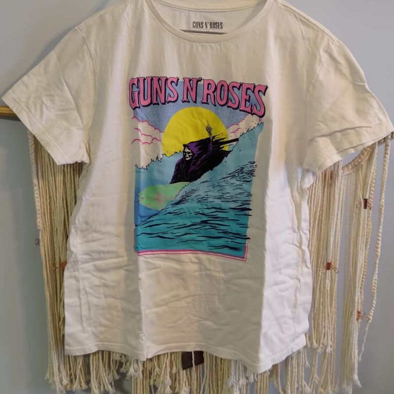 Camiseta Guns N Roses Branca Usado 105989517 enjoei