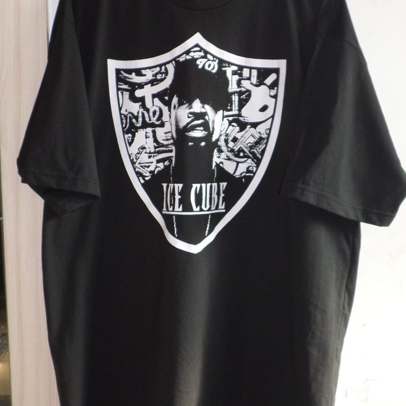 Camiseta Ice Cube Rapper Musica hip-hop internacional masculino feminino  adulto Unissex