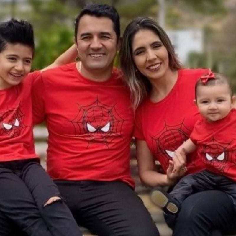 Camiseta Infantil com Estampa do Mario Bros - Tam 3 a 10 Anos Vermelho