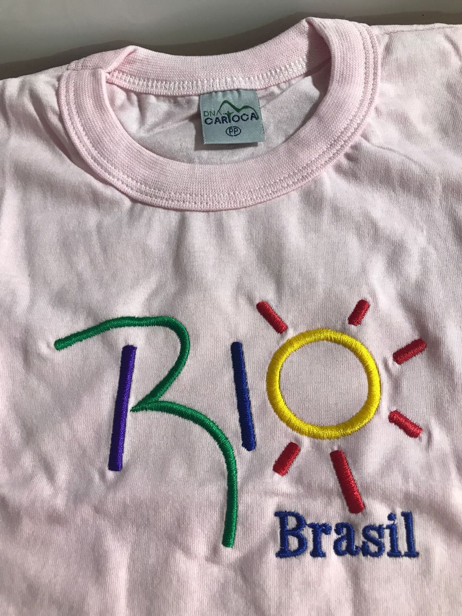 Camiseta Infantil Rosa Sol Rio De Janeiro Dna Carioca Tam Pp Roupa Infantil Para Menina Dna Carioca Nunca Usado 35075669 Enjoei