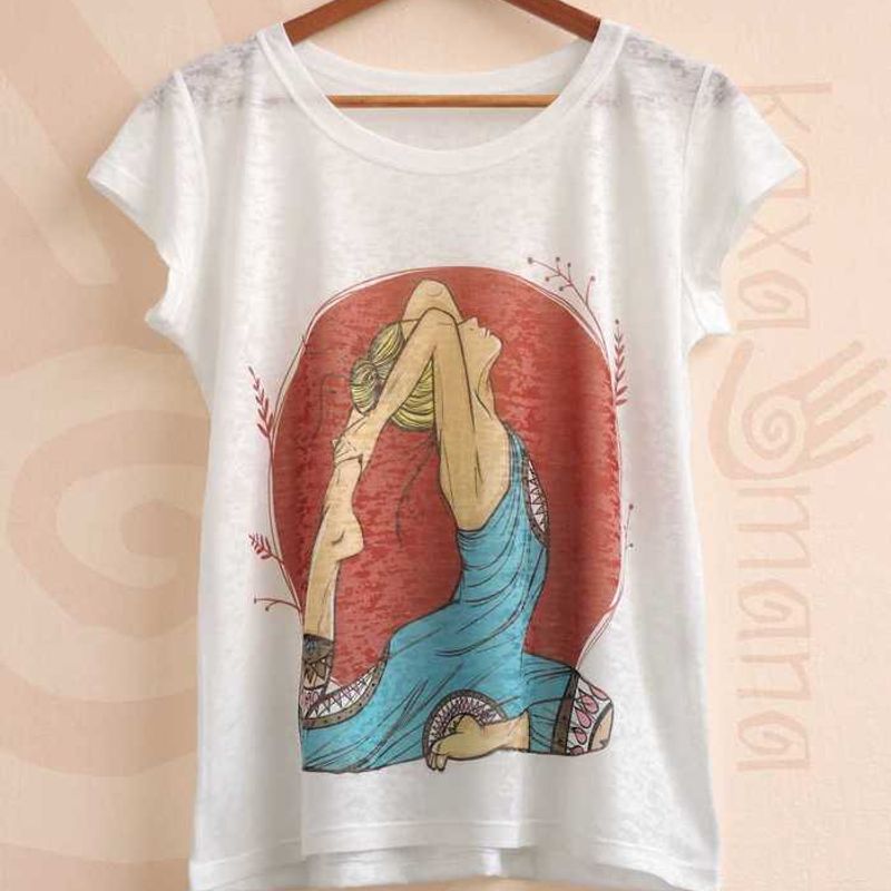 Camiseta Ioga Yoga Meditação Zen Hippie Boho Étnica Cacb006-15-Mg
