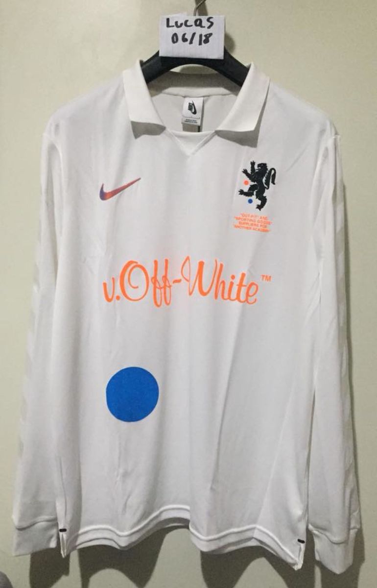 off white nike camiseta