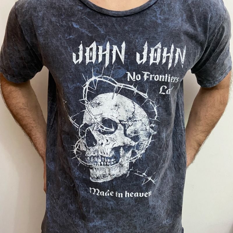 Camiseta John John Caveira | Camiseta Masculina John John Usado 44250206 |  enjoei