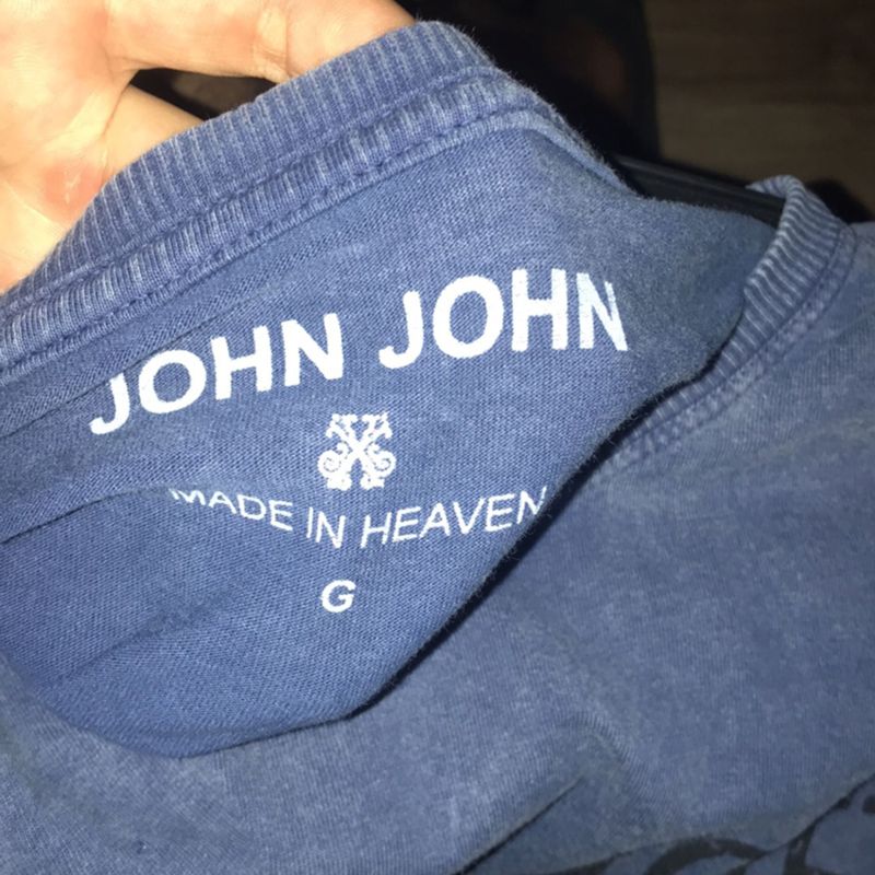 Camiseta John John Logo Azul - Compre Agora