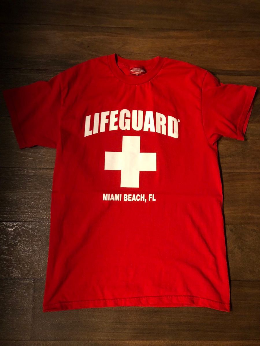 Camiseta Lifeguard Miami Camiseta Masculina Lifeguard Nunca Usado