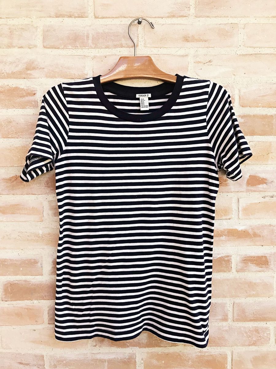 camiseta listrada forever 21 - camisetas forever 21