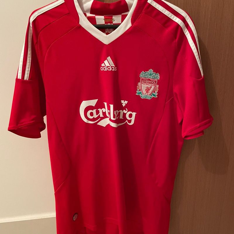 Camiseta Liverpool 2008/09 - Gerrard | Adidas Usado 112202879 | enjoei