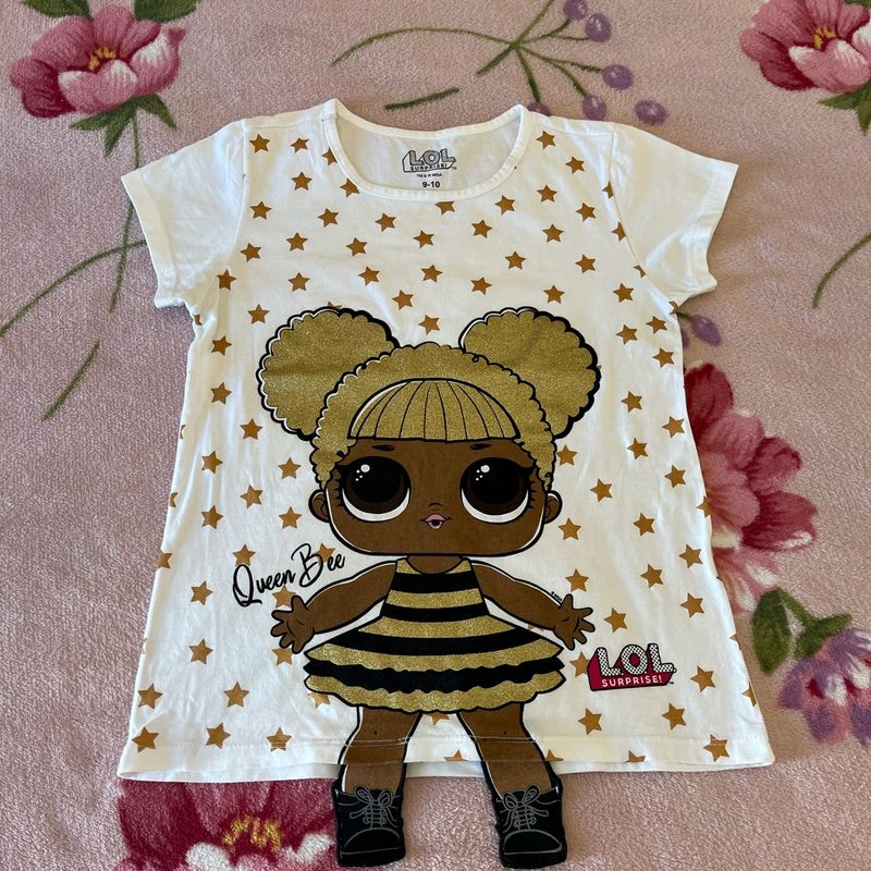Camiseta Lol Queen Bee Tam 10 Roupa Infantil para Menina Renner Usado  105013646 enjoei