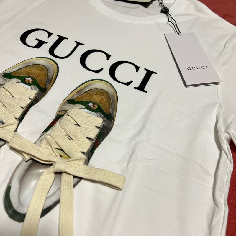 Camiseta Malha Gucci Camiseta Feminina Gucci Nunca Usado 76358878 enjoei