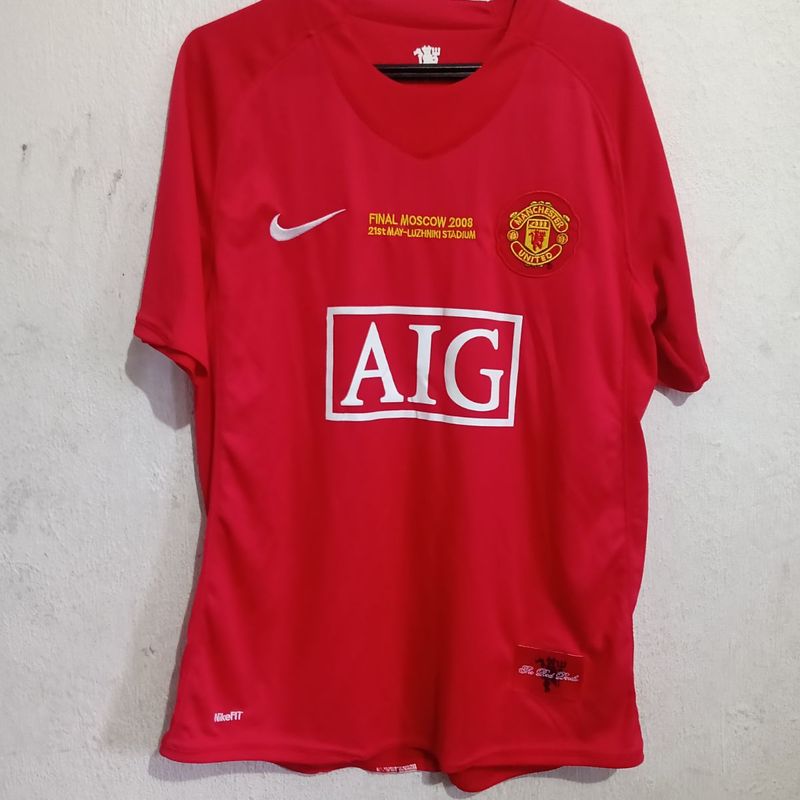 Camiseta Manchester United 2007/08 Cr7 Cristiano Ronaldo Retrô de