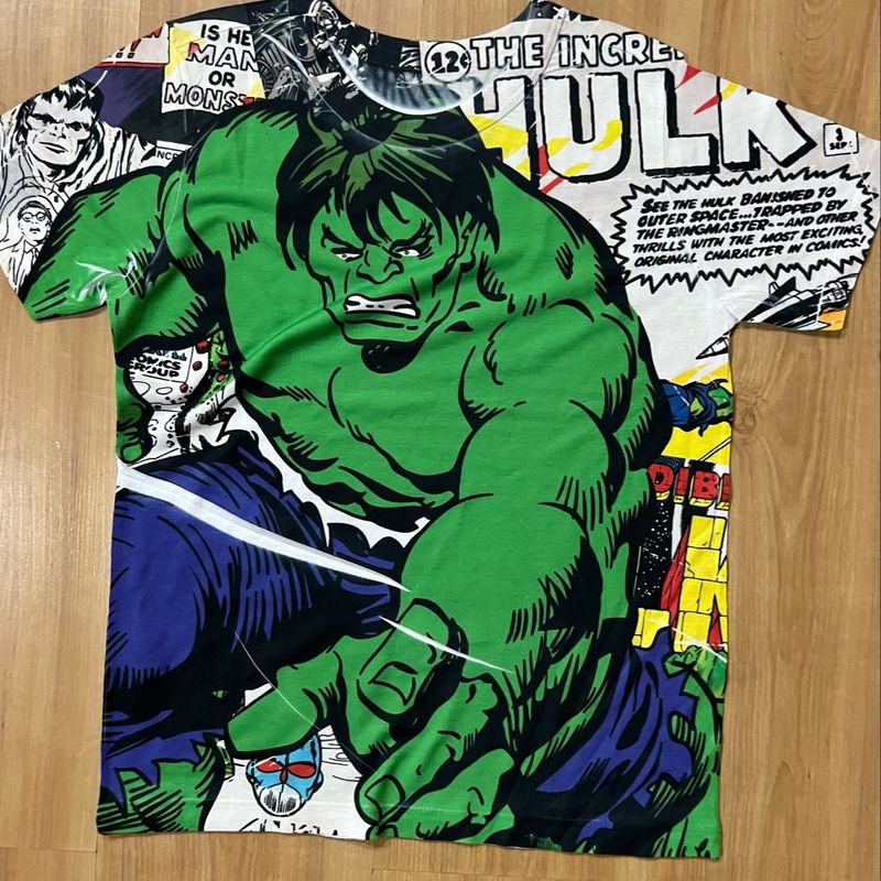 Camiseta Manga Curta Tam 12 Nova Marvel Hulk Roupa Infantil para  Menino Nunca Usado 83406710 enjoei