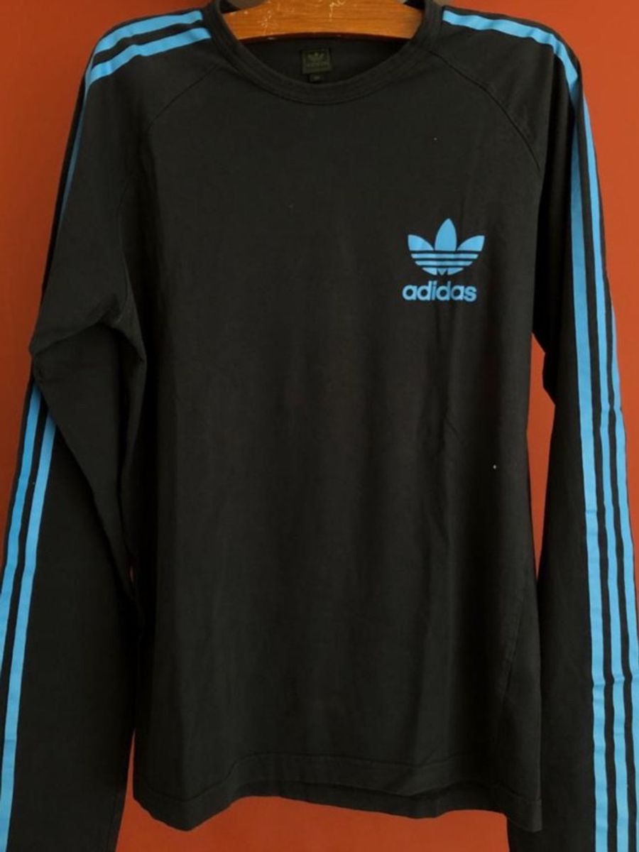 blusa manga comprida adidas