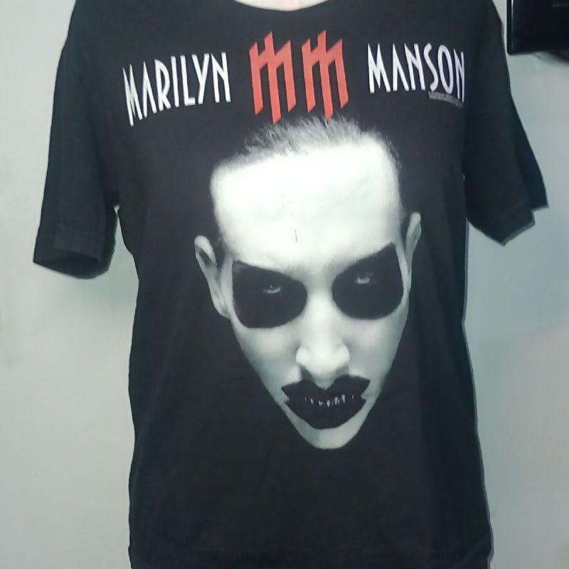 Camiseta Marilyn Manson Tam M/G Goth Gotica Rock Vintage | Marilyn