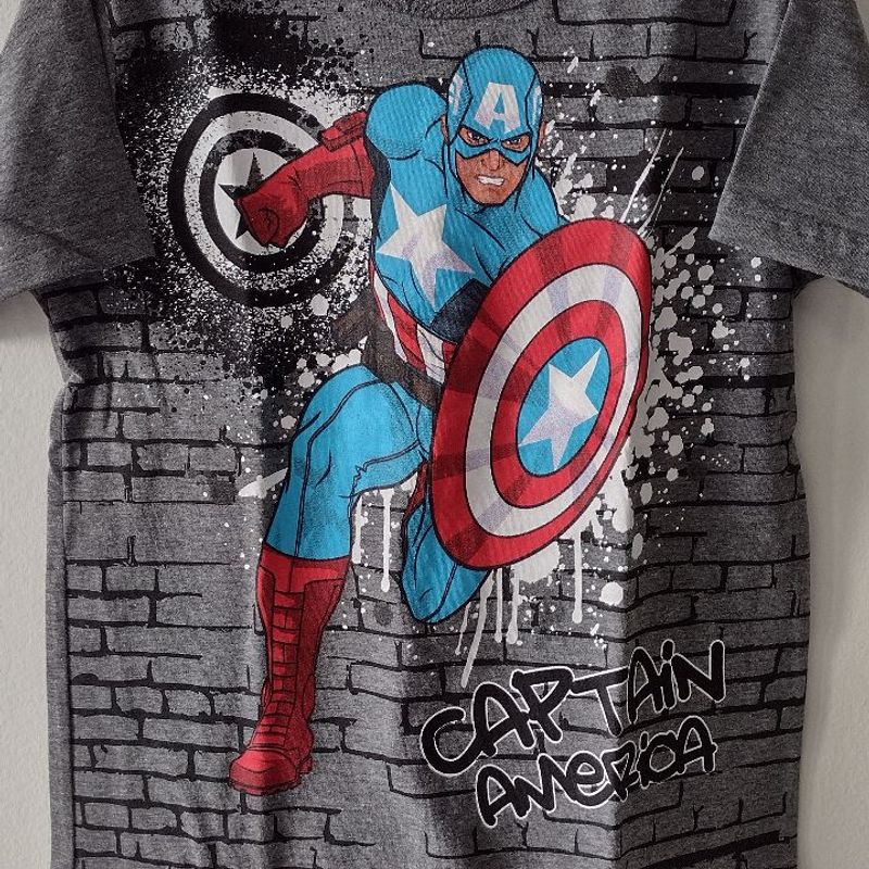 Camiseta Marvel Capitão America Marvel Nunca Usado 104919098