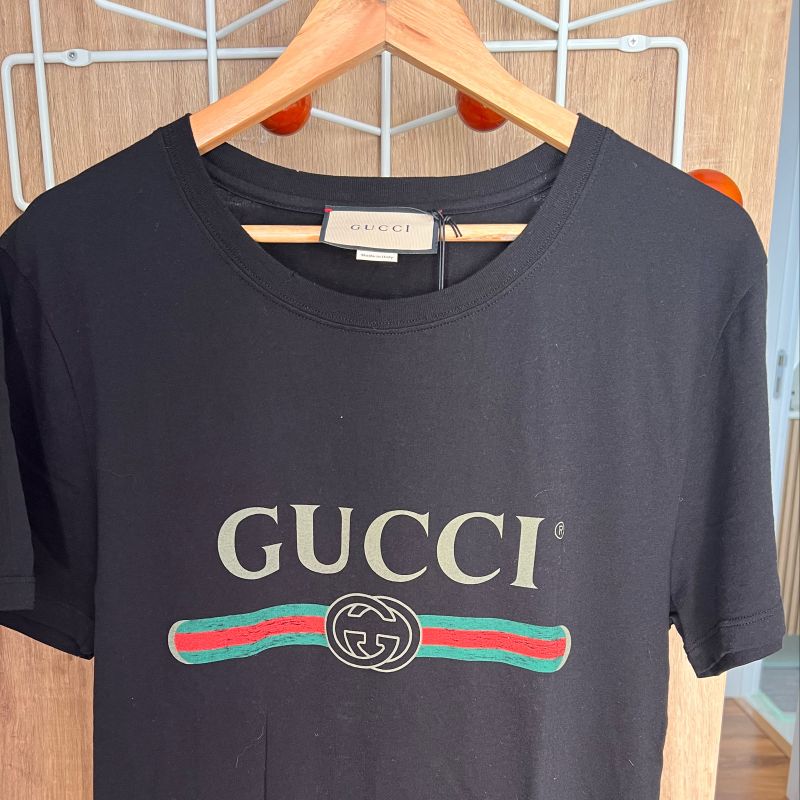 Camiseta Gucci Logo Original, Tam L (G Brasil), 100% Algodão, Pouco Uso,  Oversized, Camiseta Masculina Gucci Usado 93113533